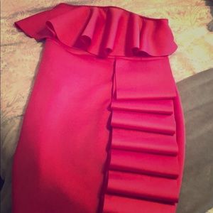 Bodycon ruffle dress